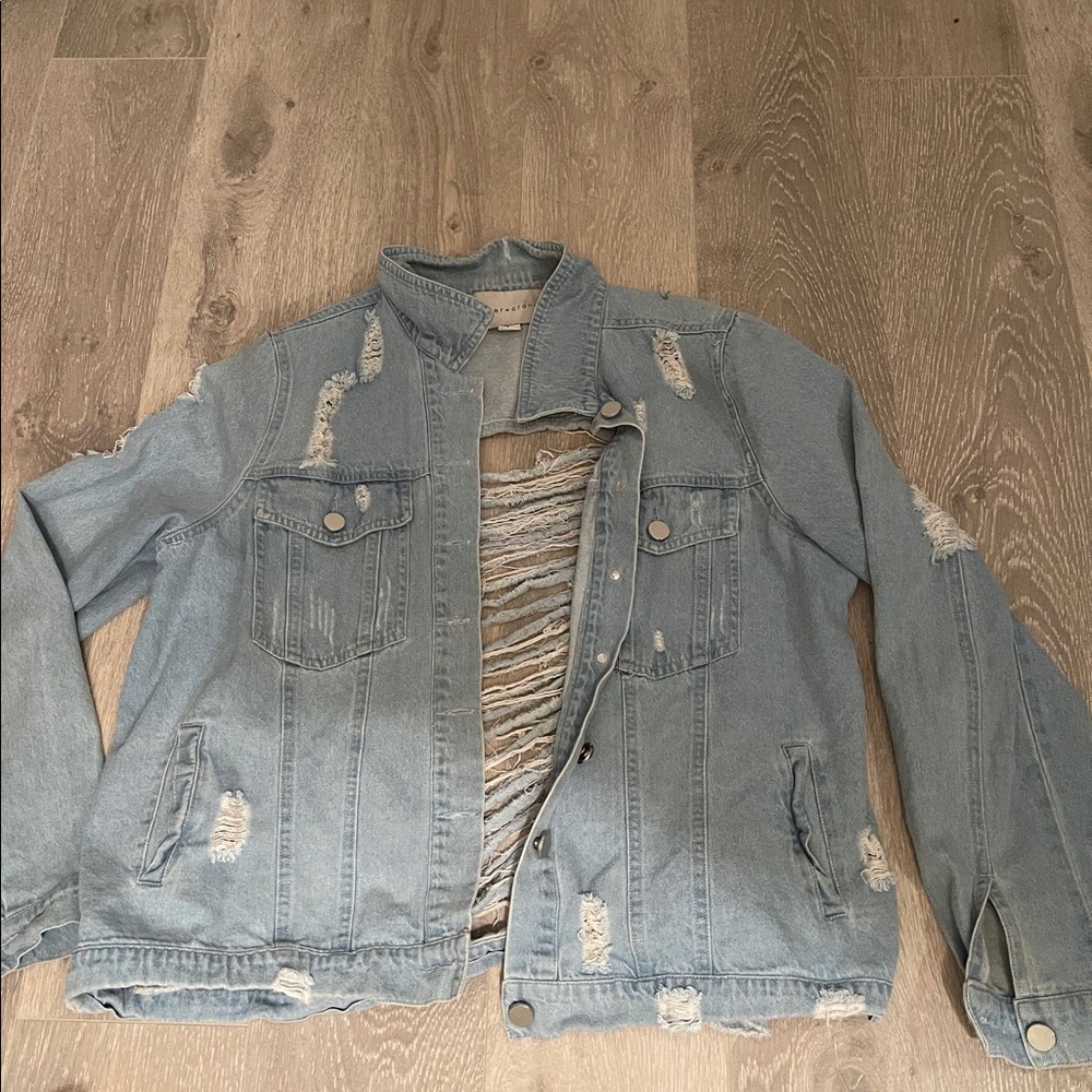 Destruct Light Denim Jacket